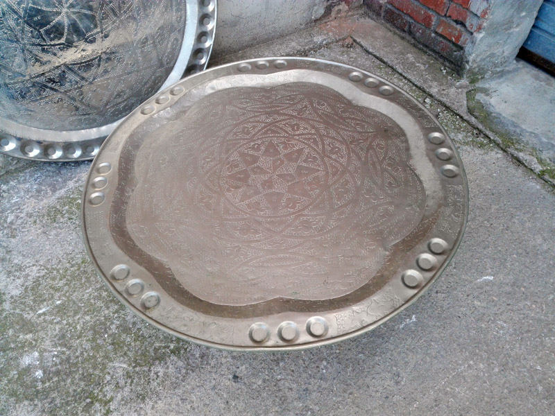 mesa bandeja _1pie plegable arabe norte africa metal alt 31 o91_5-87 1u